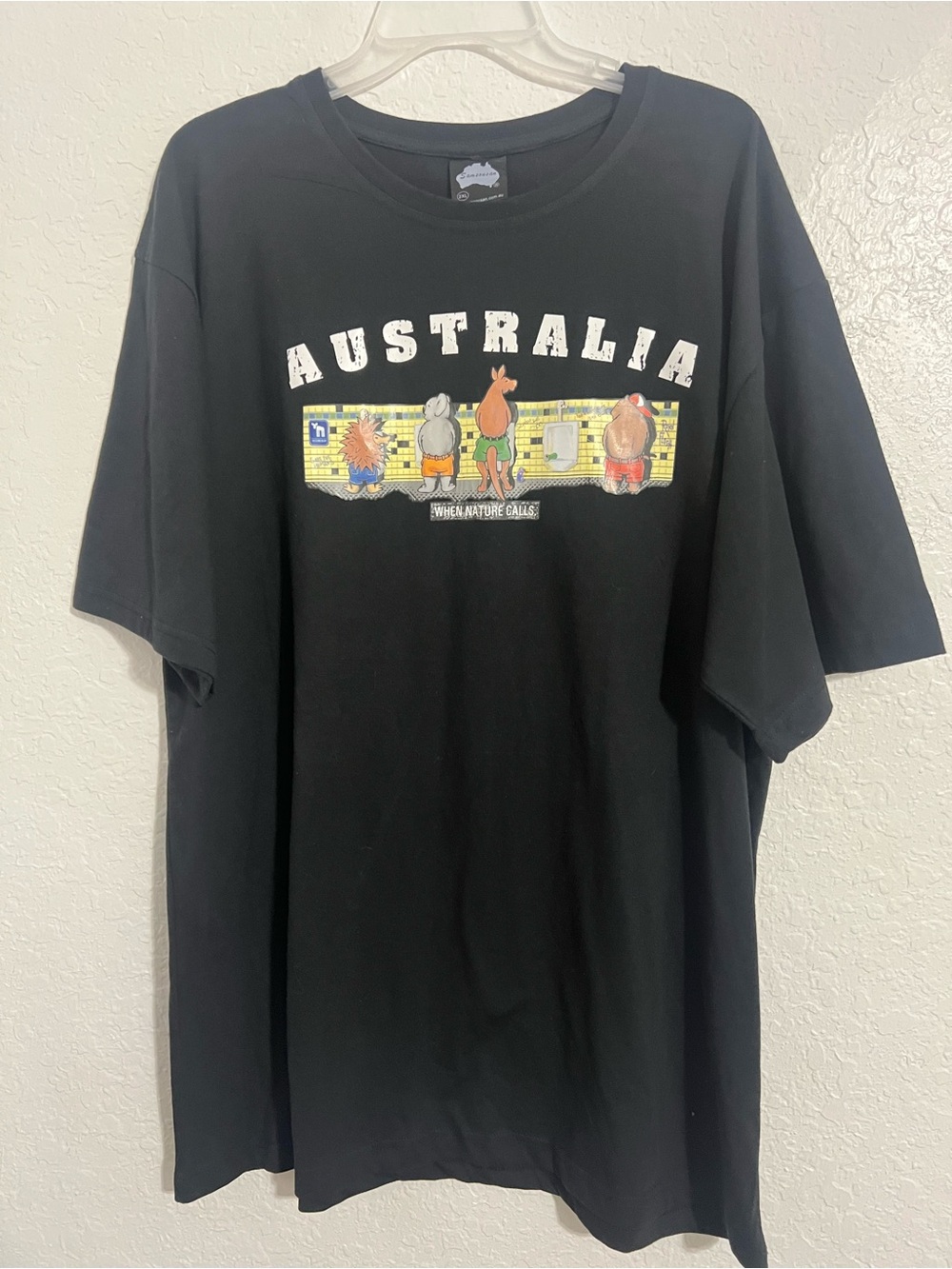 Samsousan Designs T-Shirt Mens Size 2XL Graphic Tee Black Cotton # 852